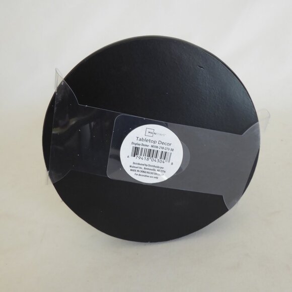 12.25” DECORATIVE GLASS CLOCHE DISPLAY DOME COVER BLACK WOOD BASE - Picture 4 of 5